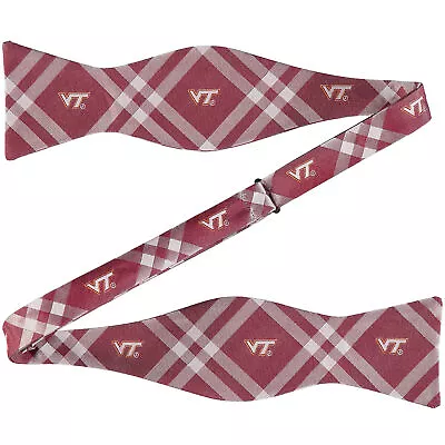 Maroon Virginia Tech Hokies Rhodes Self-Tie Bow Tie • $24.99