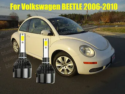 LED For VW BEETLE 2006-2010 Headlight Kit H7 6000K White CREE Bulbs Low Beam • $24.96