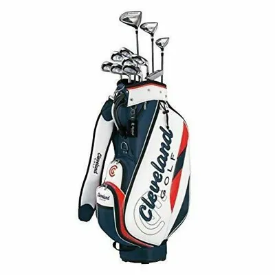 $1219.12 • Buy Cleveland Golf Club Set Cleveland Package With 11 Clubs Caddy Bag Right Flex: R