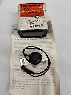 NOS OEM 1960-66 Buick Olds Pont 4 Speed Back Up Lamp Switch Delco 1993662 • $150