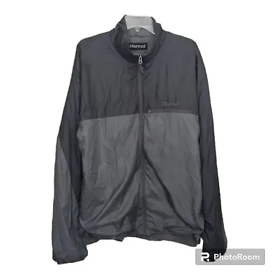 Marmot Jacket Men's XL Lined Lightweight Packable Full Zip PreCip Vented Camp • $24.97