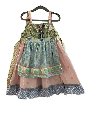 Matilda Jane Hello Lovely Beautiful Swan Knot Apron Dress Size 6 • $22.50