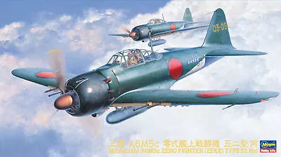 Hasegawa Mitsubishi A6M5C Zero Fighter Type 52 Hei 1:48 Scale • $21.66