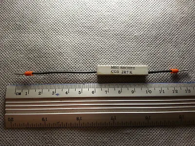 Power Resistor Ceramic Wirewound 2R7 2.7 Ohm 10% 7 Watt SBCHE6 NOS • £1.10