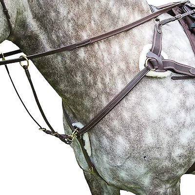 Salisbury Leather Stitch Horse Breastplate ER855 • £86.85