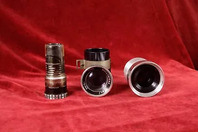 DALLMEYER MAX-LITE 63mm + 2 Projection Lenses 100mm F2.8 & 50mm F1.8 Job Lot • £39.99