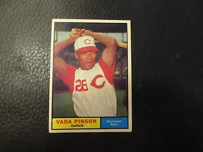 1961  Topps Card#110 Vada Pinson  Reds   Exmt • $0.64