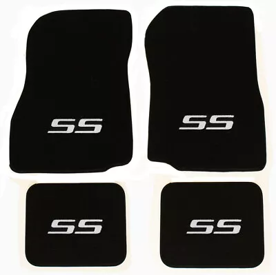 NEW! 1982-2007 Chevy Monte Carlo Floor Mats Carpet Embroidered SS Logo Silver A4 • $154.47