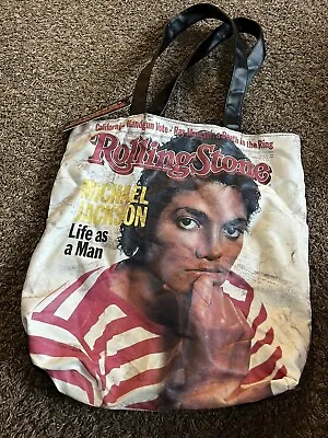 Rolling Stones Michael Jackson Handbag Purse Tote Bag MJ • $14.58