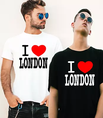 Souvenir Of London Gift UK I LOVE LONDON Art Design Unisex High Quality T.shirt • $9.32