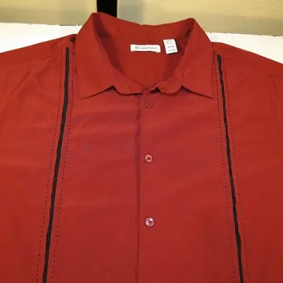 NEW CUBAVERA MEXICAN WEDDING / BAHAMA STYLE SHIRT Mens 3XLT 3XL Big & Tall  • $16.99