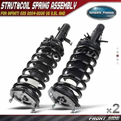 2x Front Complete Strut & Coil Spring Assembly For Infiniti G35 2004-2006 AWD • $123.99