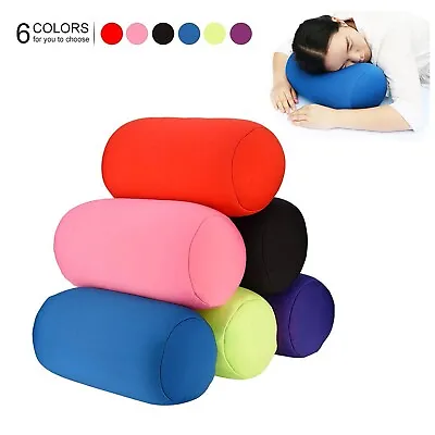 Roll Home Seat Head Rest Neck Pillow Support Travel Micro Microbead Cushion • £9.48