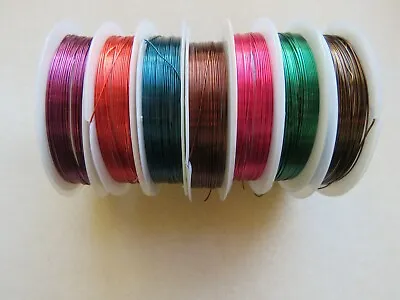 £1.99 • Buy 7M 0.5mm (24 Gauge) Copper Wire Wrapping Beading Craft & Jewellery Making UK