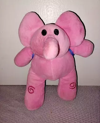 Pocoyo Pink Elly Elephant  Plush Stuffed Wearing Bookbag • $20