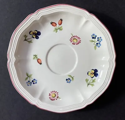 Set Of 4 Villeroy & Boch Petite Fleur Saucers (5-3/4 ) • $34.99