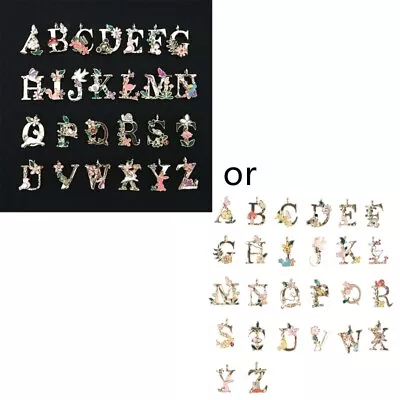 26 Letters Initial A-Z Charms Pendant For DIY Garden Tale Jewelry Making • £8.05