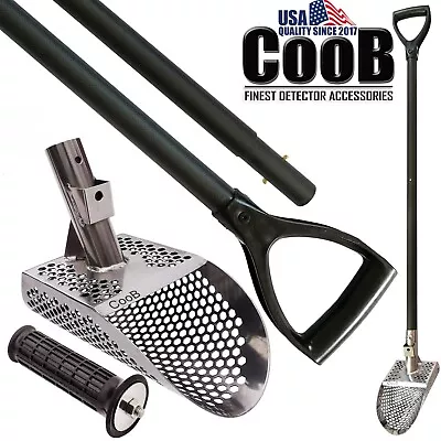 Set CooB Sand Scoop Metal Detector Detecting Tool Krepish + Carbon Fiber Pole • $179.95