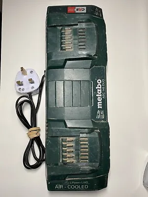 Metabo Twin Battery Charger Double Air Cooled ASC 145 Duo Power Tool • £89.99