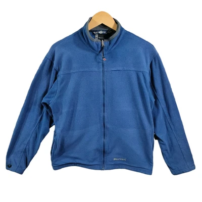 £2.50 • Buy Womens Marmot Full Zip Fleece Jacket Size Medium Blue Pockets Hiking Walking 