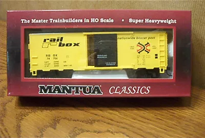 Mantua Classics/mrc 41' Steel Box Car Rail Box Ho Scale #734231 • $19.95