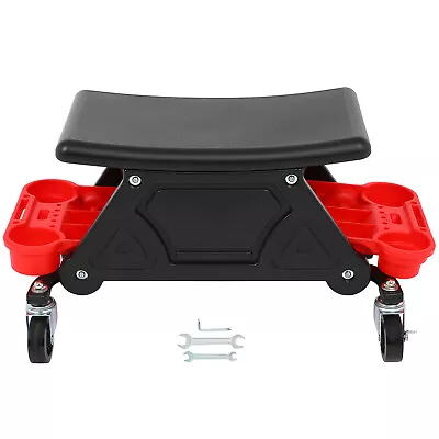 Creeper Detailing Seat Rolling Shop Stool W/ Tool Storage Mechanic • $52.09