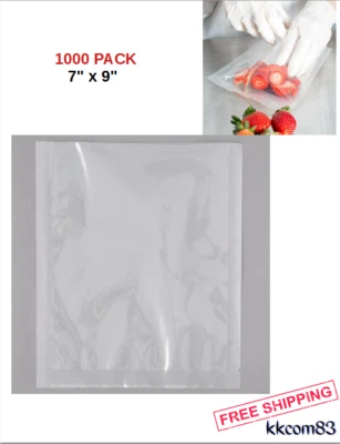 $81.99 • Buy 1000 Pack VacPak-It Chamber Vacuum Packaging Pouches Bags 3 Mil 7  X 9 Pouch