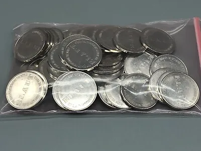 50 Elaut Silver Tokens Dave & Buster’s Coin Pusher Star Trek Wizard Of Oz New • $24.99