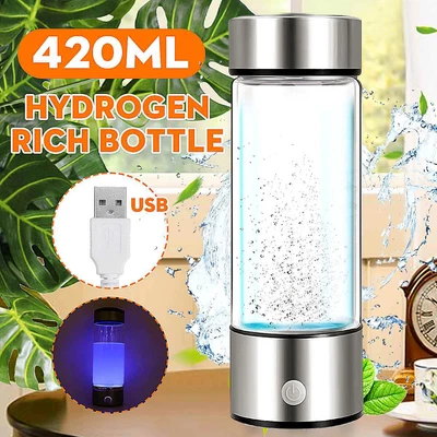 $36.90 • Buy 420ML Water Bottle Hydrogen Rich Generator Ionizer Antioxidants Maker Water Cup