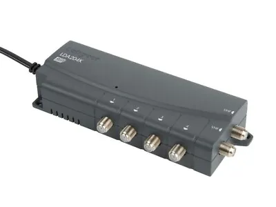 Labgear 4 Way 5g Vhf/uhf Aerial Distribution Tv Amplifier Splitter Booster • £38.99