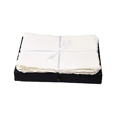 Watercolor Paper 50  Cold Press Virgin Cotton Sheets Of Deckle Edge Gift Box   • $27.99