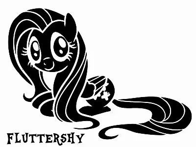 Home Kids Bedroom Decor Design Art Fluttershy My Little Pony Adhesive Wall Decal • $17.95