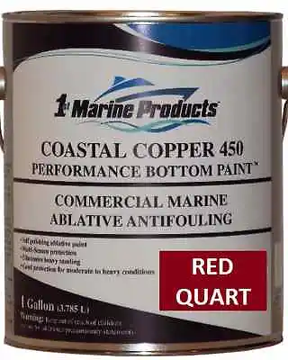 Coastal Copper 450 Multi-Season Ablative Antifouling Bottom Paint Red Quart • $52.88