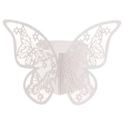 £5.47 • Buy 50x Butterfly Napkin Ring Paper Holder Table Party Wedding Favors