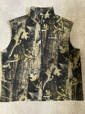 Men's 2X Columbia Sportswear Interchange Camo FLEECE Vest  Sleeveless Full Zip • $24.99