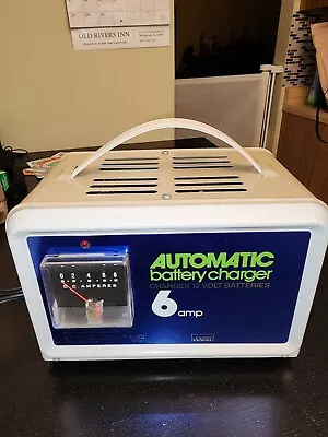 Vintage Montgomery Ward Automatic Battery Charger 6 Amp 12 Volt 81059 With Box • $80
