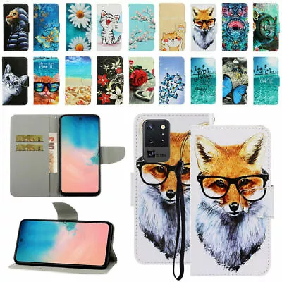 Case For Samsung S20+ S10e S9+ S8 Note 10+ 20Ultra Painted Wallet Leather Cover • $15.89