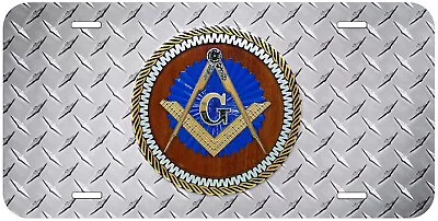 Masonic Mason Round Novelty Car License Plate • $17.89