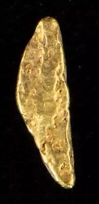 Genuine Calif. Alaska Natural Gold Nugget .17gr 9.06mm X 2.81mm Size • $18.64