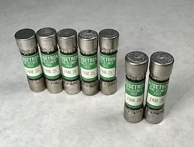 NEW (Lot Of 7) BUSSMANN Cooper Fusetron FNM-25 Dual Element Fuse 25 Amp • $34.99