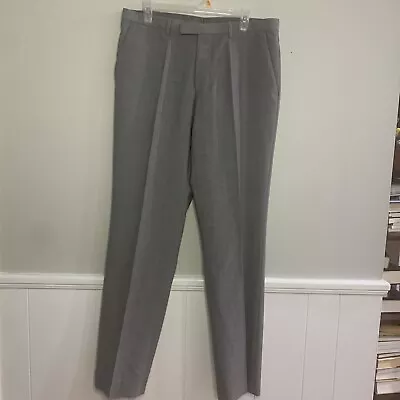 Hugo Boss The James Sharp 2 Dress Pants 34/34 Gray Excellent! Made In Turkey • $24.40