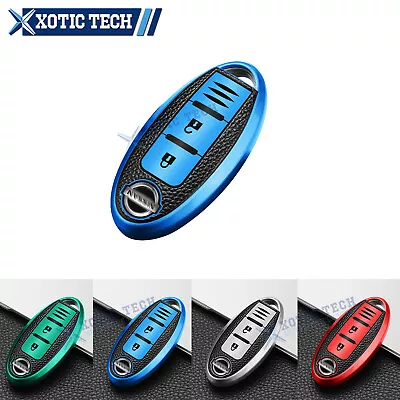 Soft Leather Full Cover Keyless Entry Key Fob Shell For Nissan Q50 Q60 QX50 QX60 • $13.98