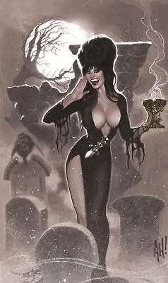 Elvira Meets Hp Lovecraft #1 Adam Hughes Virgin Variant Ltd 1k • £48.26