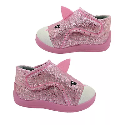 Grosby Dreamy Little Girls Slippers Boot Adjustable Tabs Cute Unicorn Design • $29.95
