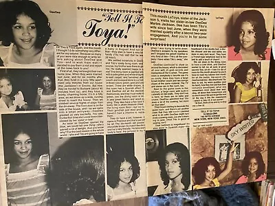 The Jackson Five Michael Jackson Two Page Vintage Clipping • $1.99