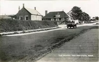 Real Photographic Postcard Of The School And Institute Roos East Yorkshire • £10