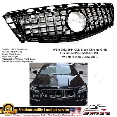 CLS GT GTR Grille Black-Chrome Facelift AMG CLS550 2012 2013 2014 Panamericana • $159