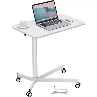 VEVOR Mobile Standing Desk 28.5 -44.2  Adjustable Sit-Stand Desk 44LBS Loading • $89.99