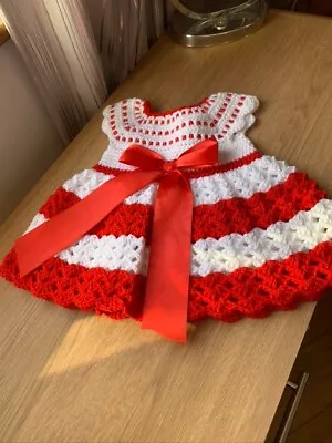 £10.99 • Buy Baby Dress 0 To 3 Months Red And White Gift Xmas (Reborn)