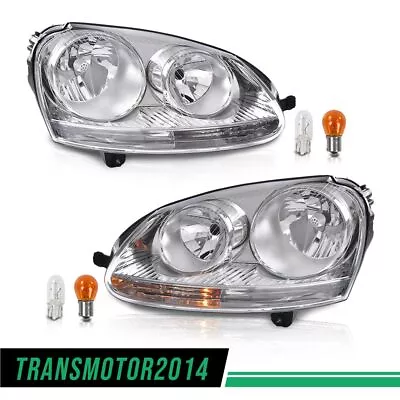 Pair Headlight Assembly Fit For 05-10 Volkswagen Jetta Sedan Wagon Left & Right • $103.20